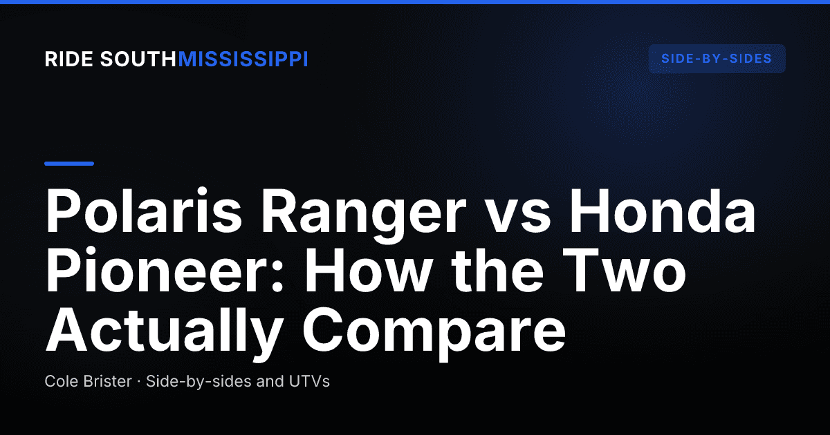 Polaris Ranger vs Honda Pioneer: How the Two Actually Compare