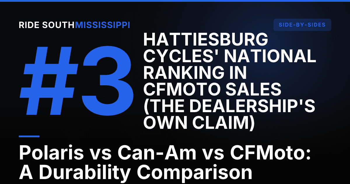 Polaris vs Can-Am vs CFMoto: A Durability Comparison